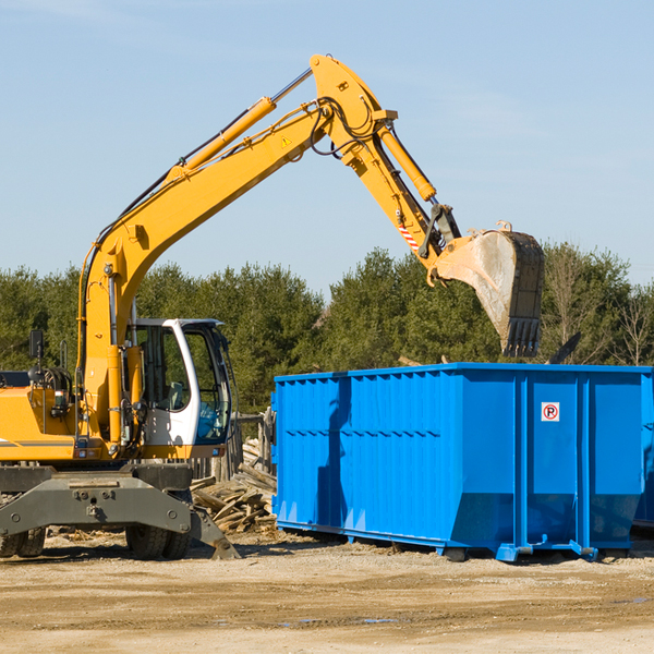 can i choose the location where the residential dumpster will be placed in Menallen Pennsylvania